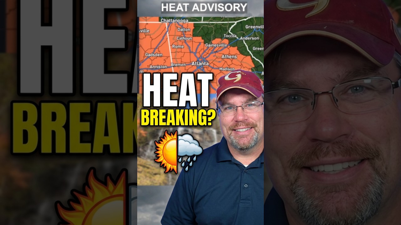 Is the heat finally breaking in North Georgia? #weatherupdate #heatwave #georgia