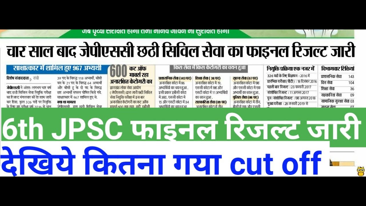 6th jpsc result l 6th jpsc cut off l 6th jpsc topper l jpsc result l jpsc cut off l #6thjpscresult
