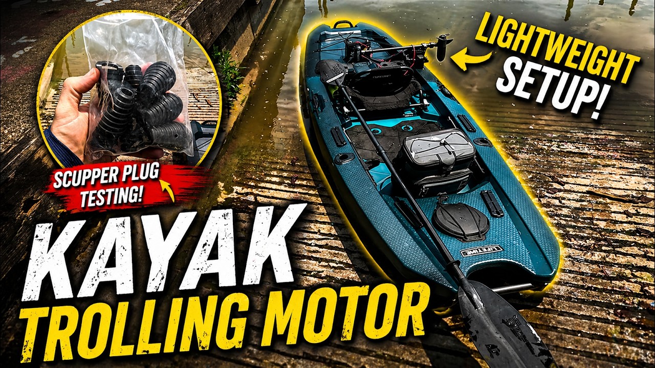 Lifetime Manta Fishing Kayak | Trolling Motor & Scupper Plug Testing