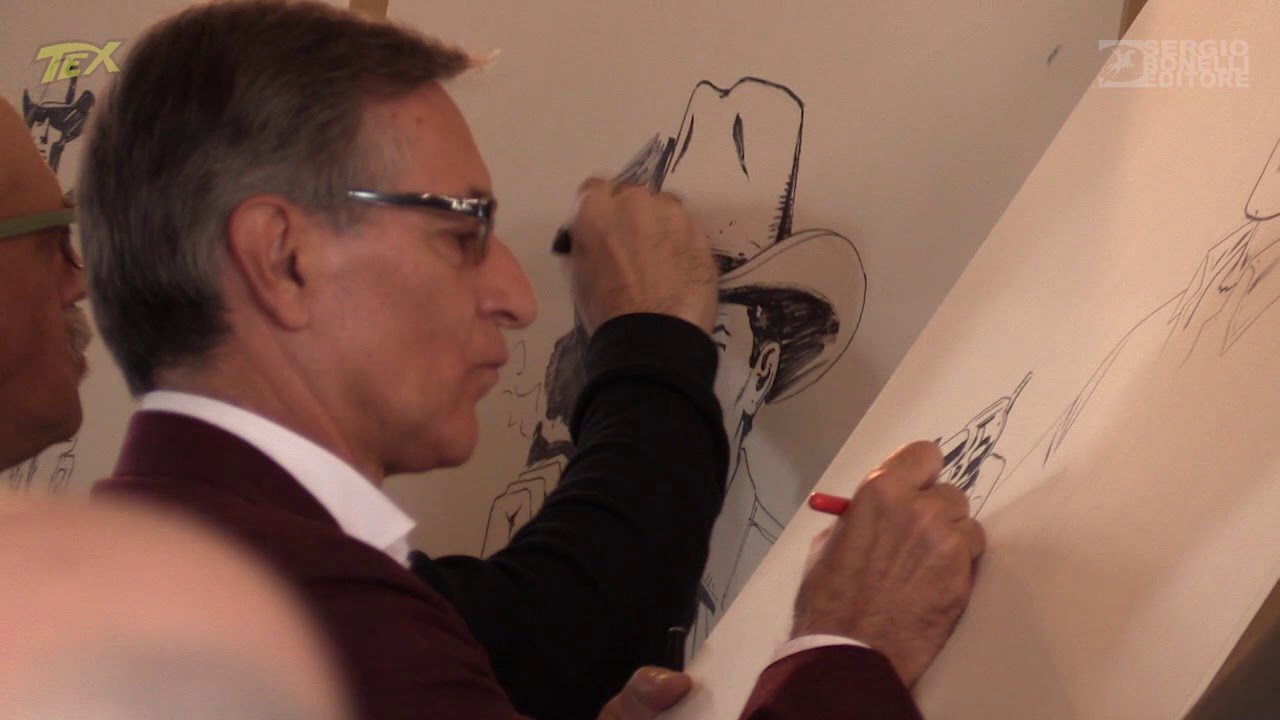 Tex disegnato dal vivo!