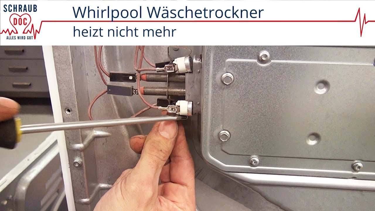 Bauknecht / Whirpool Trockner heizt nicht mehr - Thermostate der Heizung wechseln