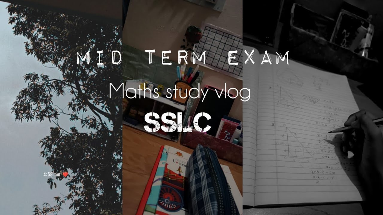 Study Vlog ✨️ 🎀| maths | sslc | malayalam 💌