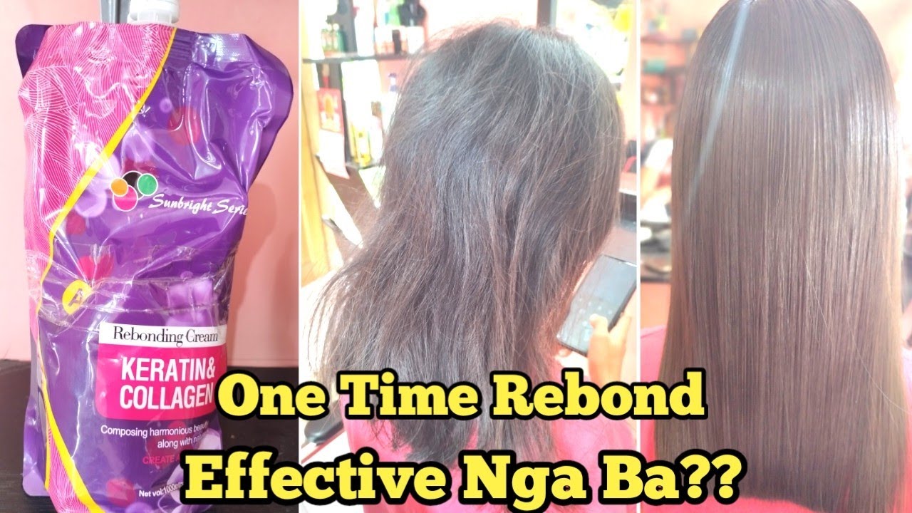 Gaano Ka Effective Ang One Time Rebond? Hair Rebonding Tutorial