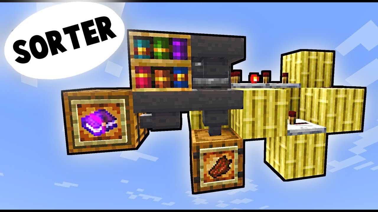 Автоматический сортировщик книг Minecraft! (ПРОВЕРЬТЕ описание)