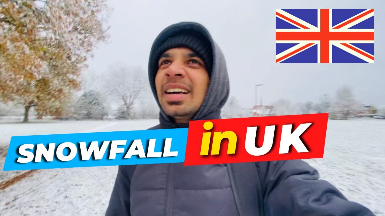 My First Snowfall in UK || Winter in UK || UK Malayalam Vlog || DV-27