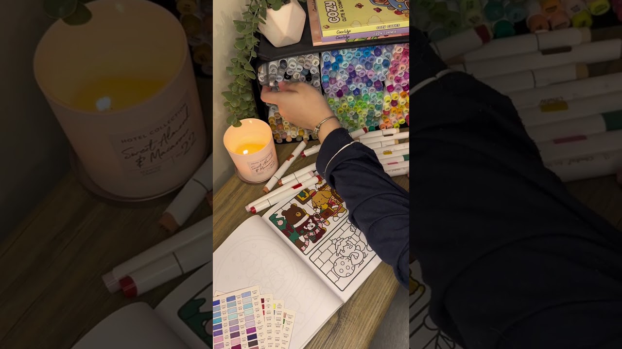 Cozy Christmas Coloring ✨ Missing Christmas Already | Relaxing Coloring with Ohuho Markers
