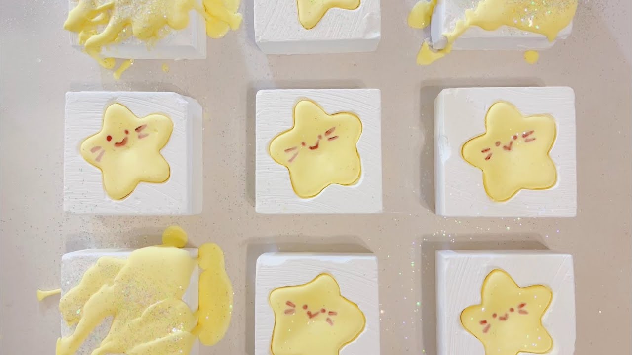 Gym Chalk ASMR | Little Star 💫 &Shiny&Wet Starch&Super Crispy | Oddly Satisfying | Sleep Aid