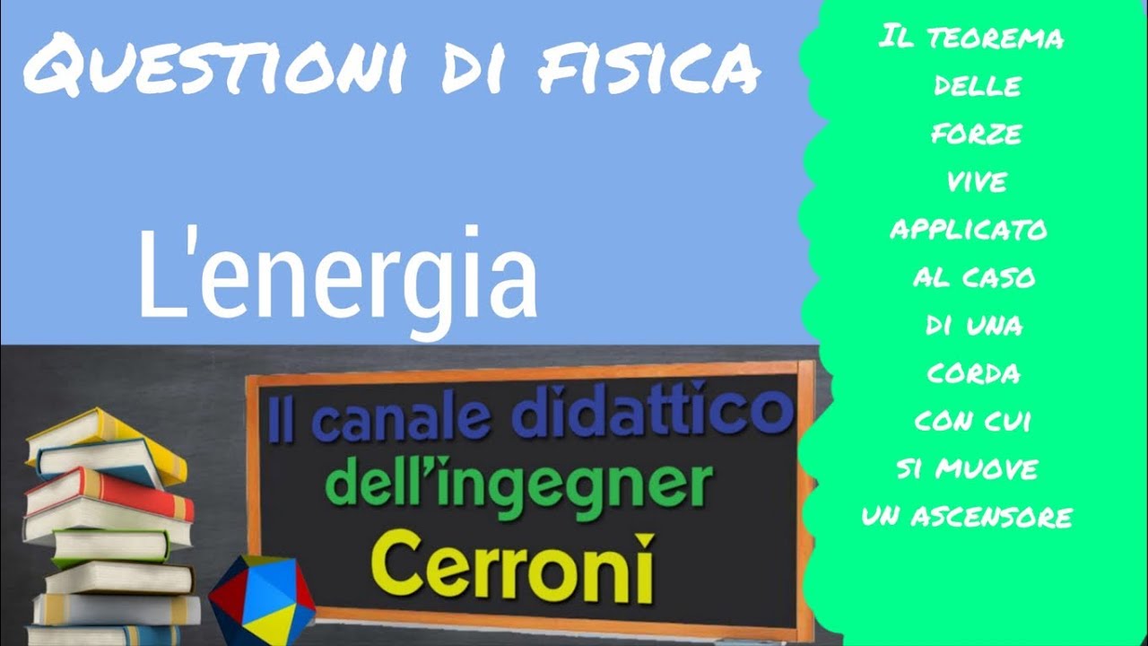 Teorema delle forze vive applicato al caso di un ascensore ( 10 )