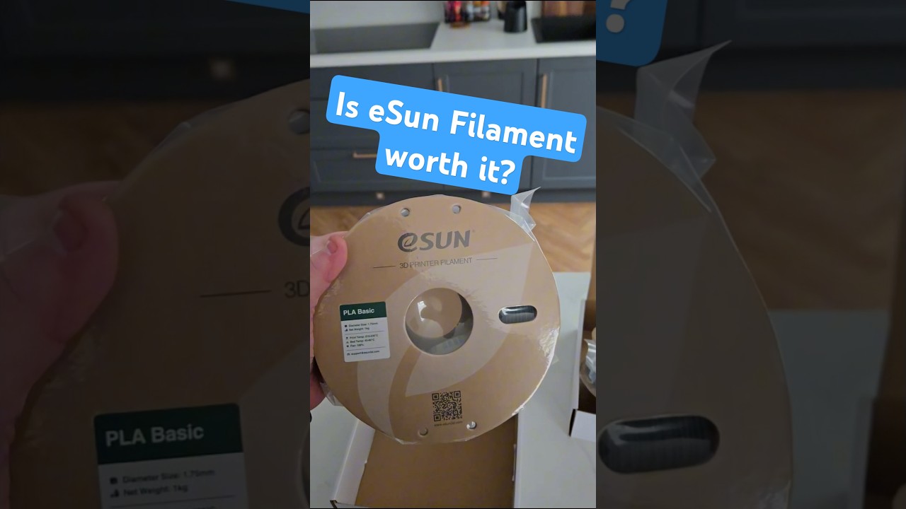 eSun PLA filament Test - is the price to performance good enough? #3dprinting #3dprint #techtok
