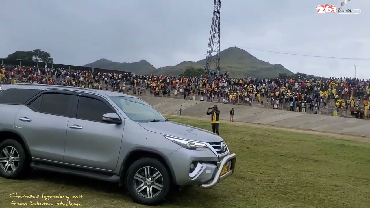 Chamisa's Legendary Exit From A Packed Sakubva Stadium After His Address.