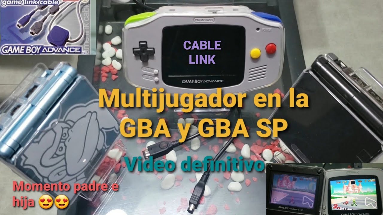 Multijugador en Gameboy Advance - Video Definitivo | Momento padre e hija | Cable link GBA y GBA SP