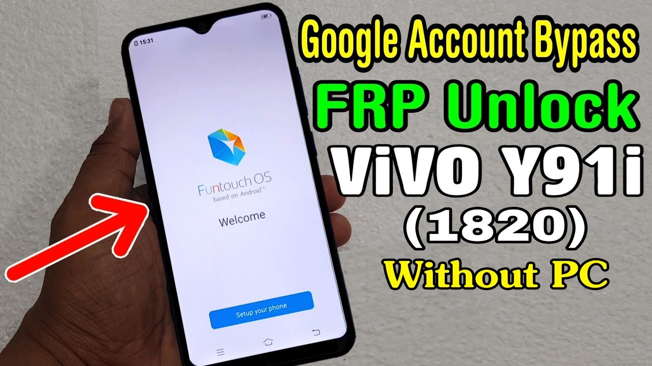 ViVO Y91i (1820) FRP Unlock/ Google Account Bypass || Without PC