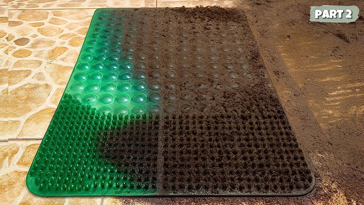 The strangest carpet I've ever washed-Satisfying ASMR Carpet (part 2)