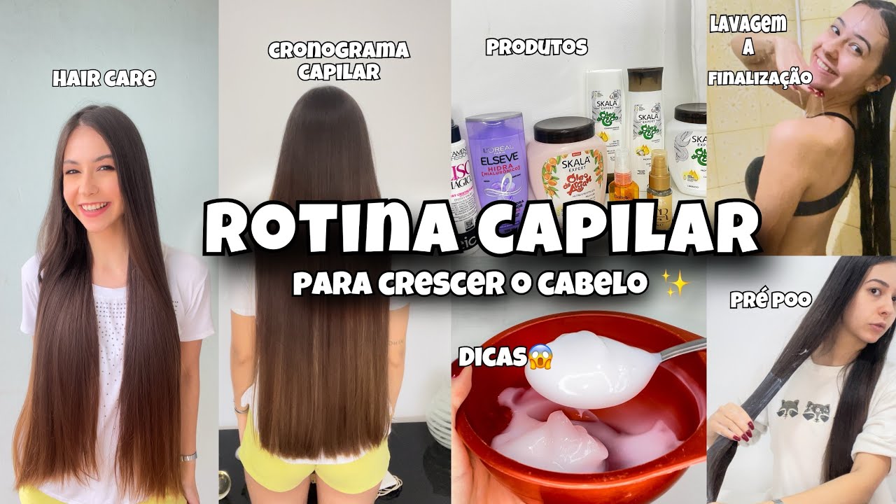 MINHA ROTINA CAPILAR PARA CRESCIMENTO  | Cuidados, umectação, dicas, cronograma capilar baratinho…