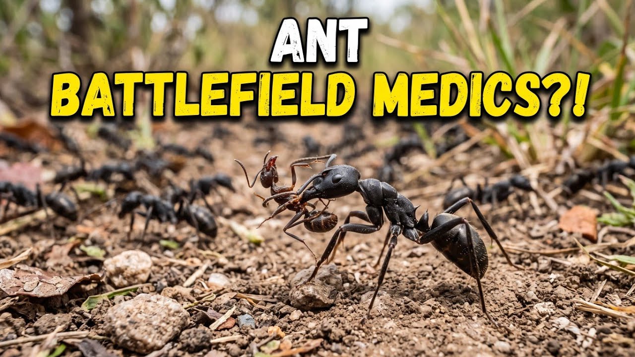 These Ants Have Their Own Battlefield Medics 😳 #didyouknow #amazingfacts #facts 