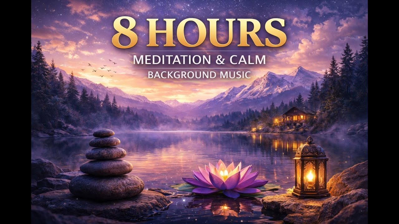 8 Hours Meditation & Calm Background Music 🧘‍♂️ Deep Relaxation, Focus & Inner Peace