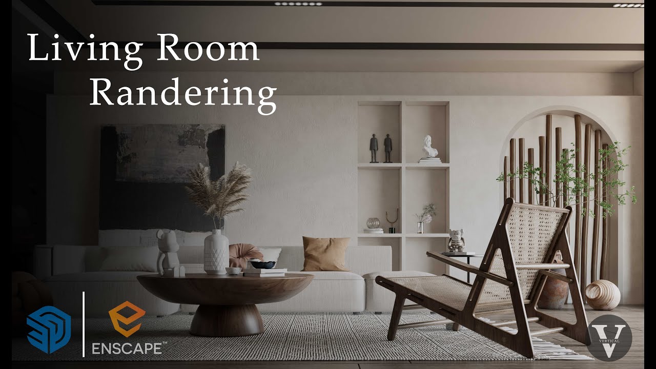Natural lighting set up | Enscape 3.3 Tutorial | Living room rendering I EP03