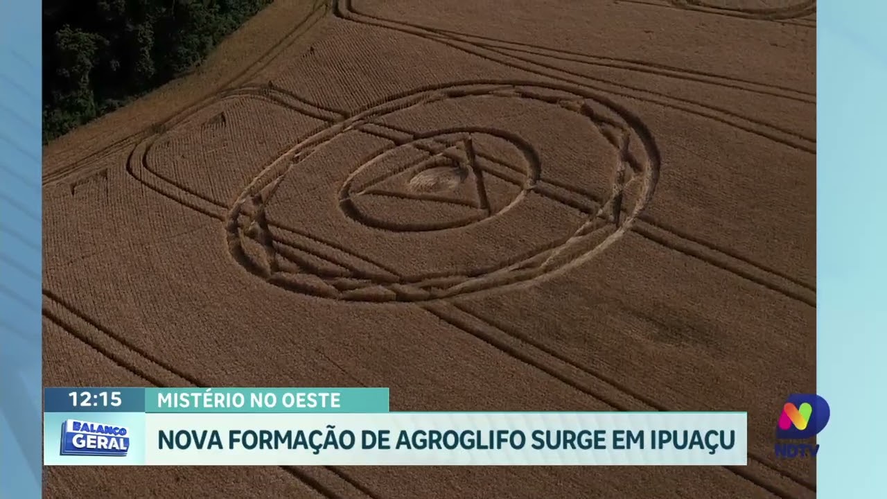 Mistério no Oeste: novo agroglifo aparece em plantação de Ipuaçu