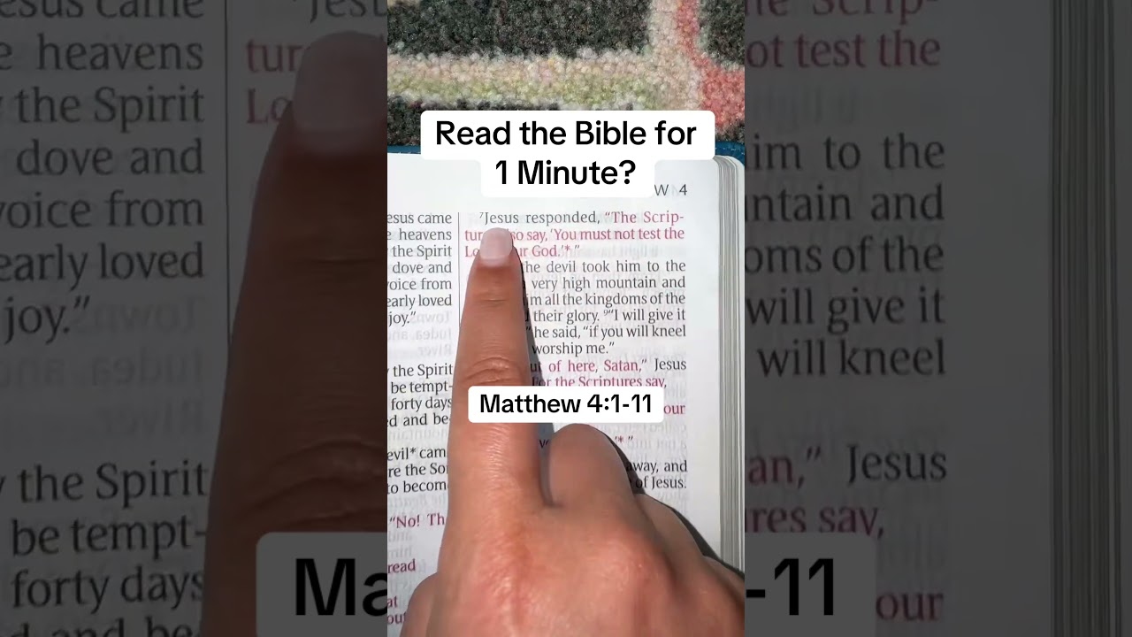 🔥 How Jesus Overcame Temptation in the Desert (Matthew 4:1-11)