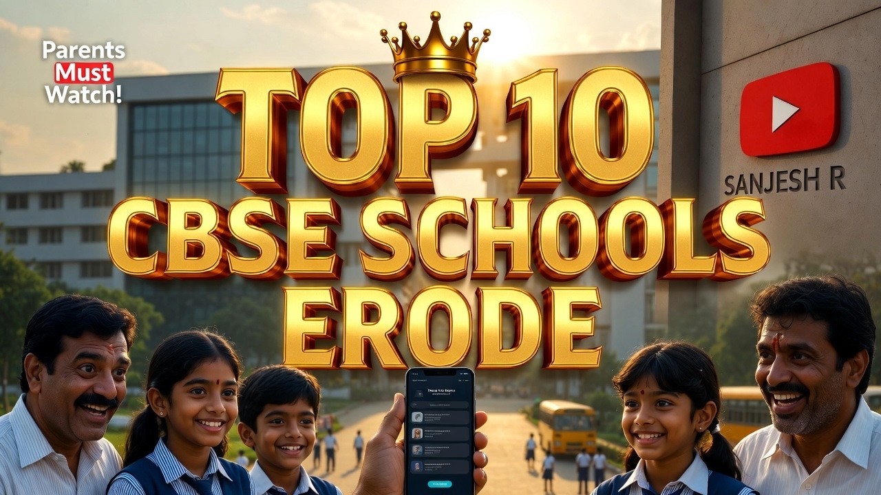 Top 10 CBSE Schools in Erode | Best Schools for Your Child | Sanjesh R