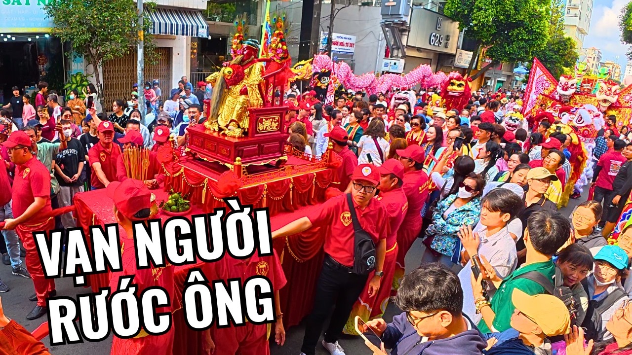 10.000 người Rước Cộ Ông: Lễ Nghinh Ông lớn nhứt lịch sử Sài Gòn Chợ Lớn | 4K POV