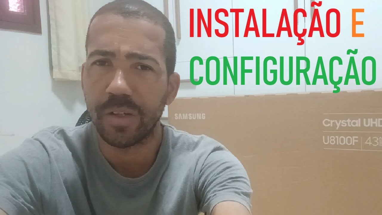 Como Instala e configurar Smart Tv Samsung crystal UHD U8100F, 43 polegadas