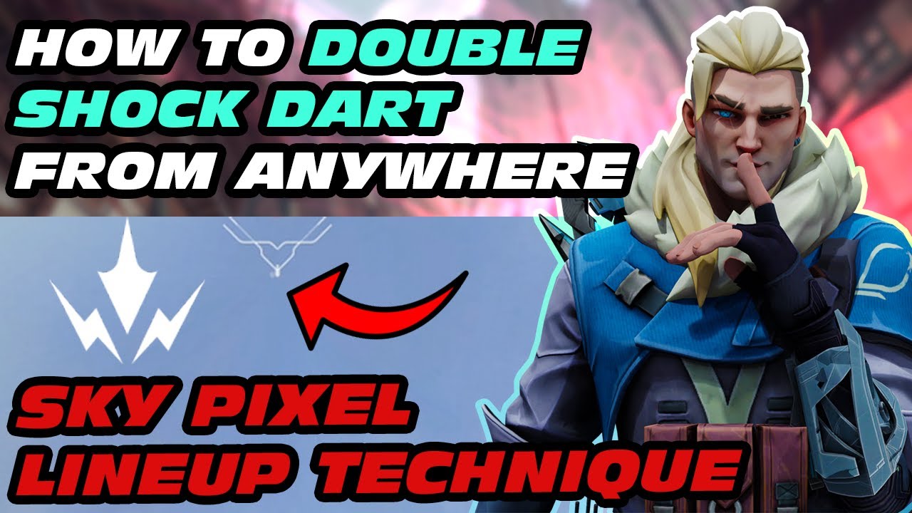 How To Double Shockdart From ANYWHERE with SOVA - Sky Pixel Lineup Technique - VALORANT