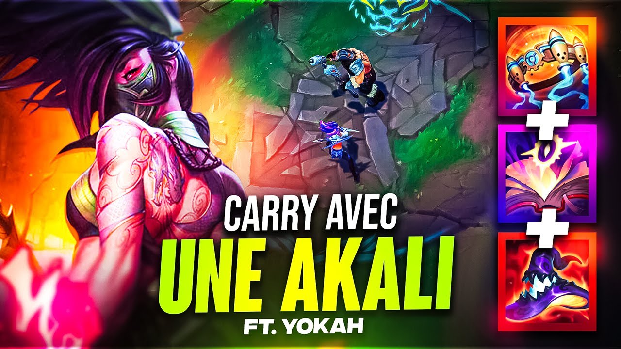 APPRENDRE A CARRY AVEC AKALI EN UNE VIDEO ! IL LES A MASSACRES (Ft Yokah - Grandmaster)