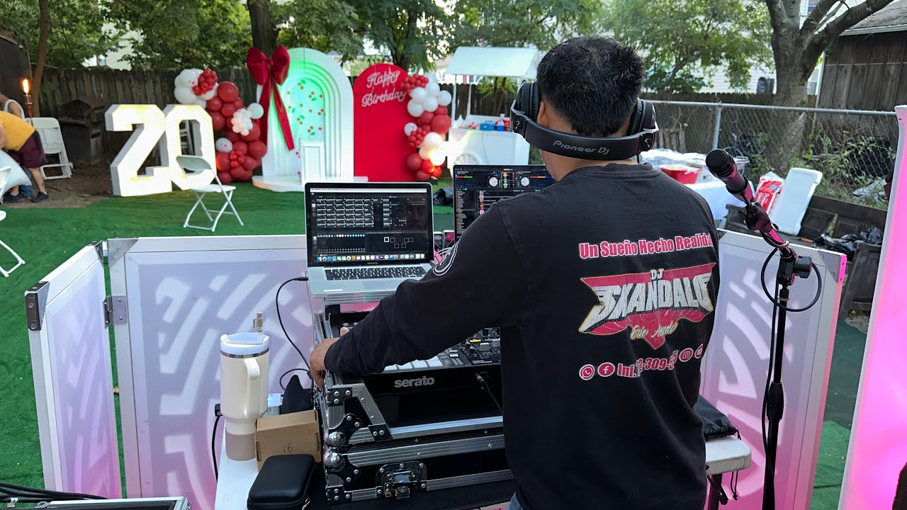 Cumpleaños🥳 Toro Mecanico🤠 al Aire Libre🏡 Dj Skandalo🎧🎤