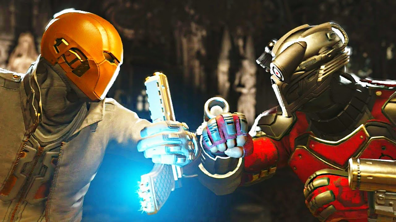 Injustice 2 - Red Hood vs Deadshot - All Intro Dialogue, Super Moves And Clash Quotes