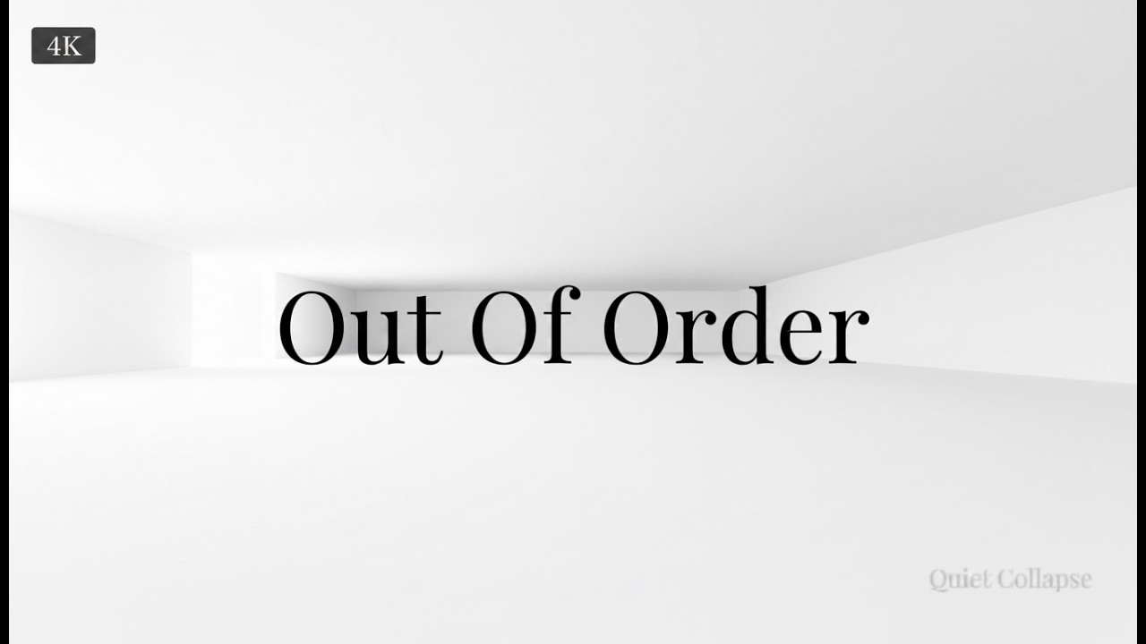 4K Professional Out Of Order Sign | 10 Hour Office & Retail Display (No Music)