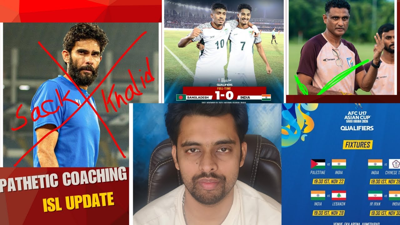 India 's football team's pathetic performance analysis 💔🤬||ISL update || indiau17 inafcu17 qualifier