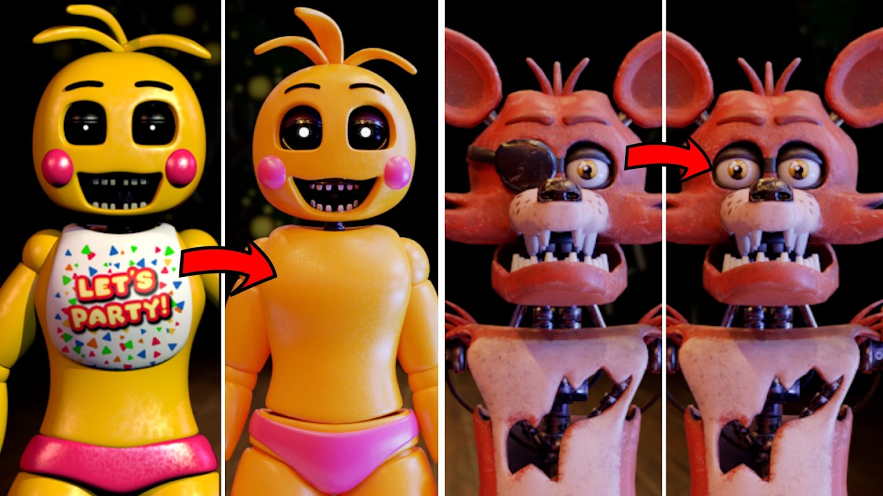 What Every FNAF Character Looks Like WITHOUT Iconic Items