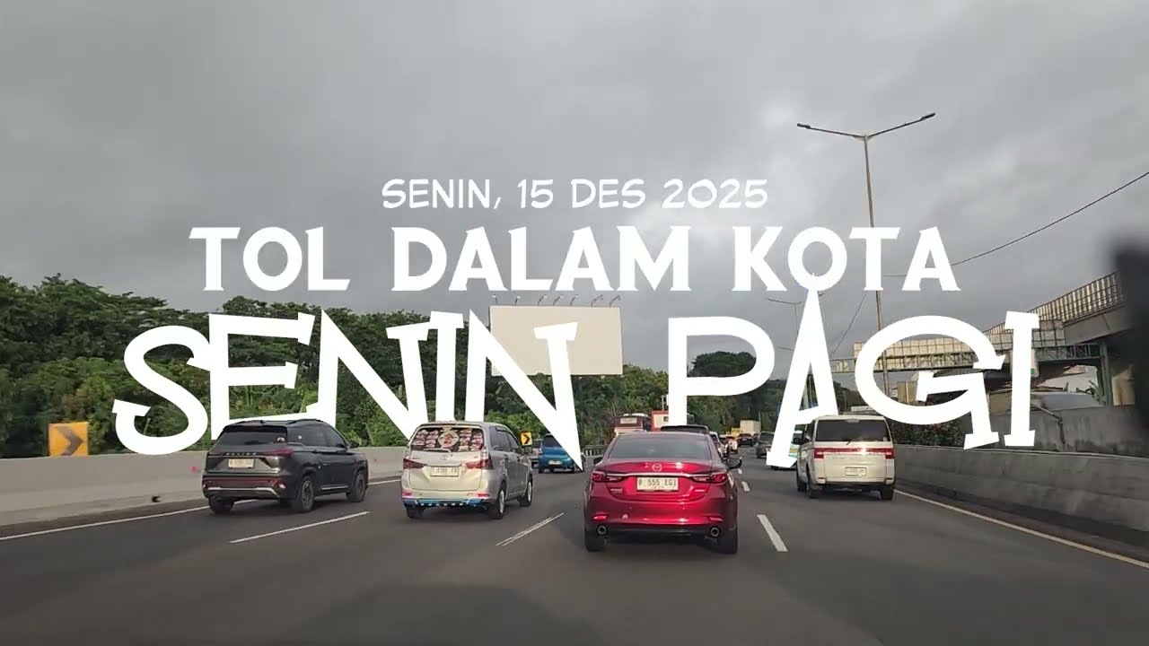 SENIN PAGI DARI GERBANG TOL HALIM SAMPAI SARINAH │15 DES 2025