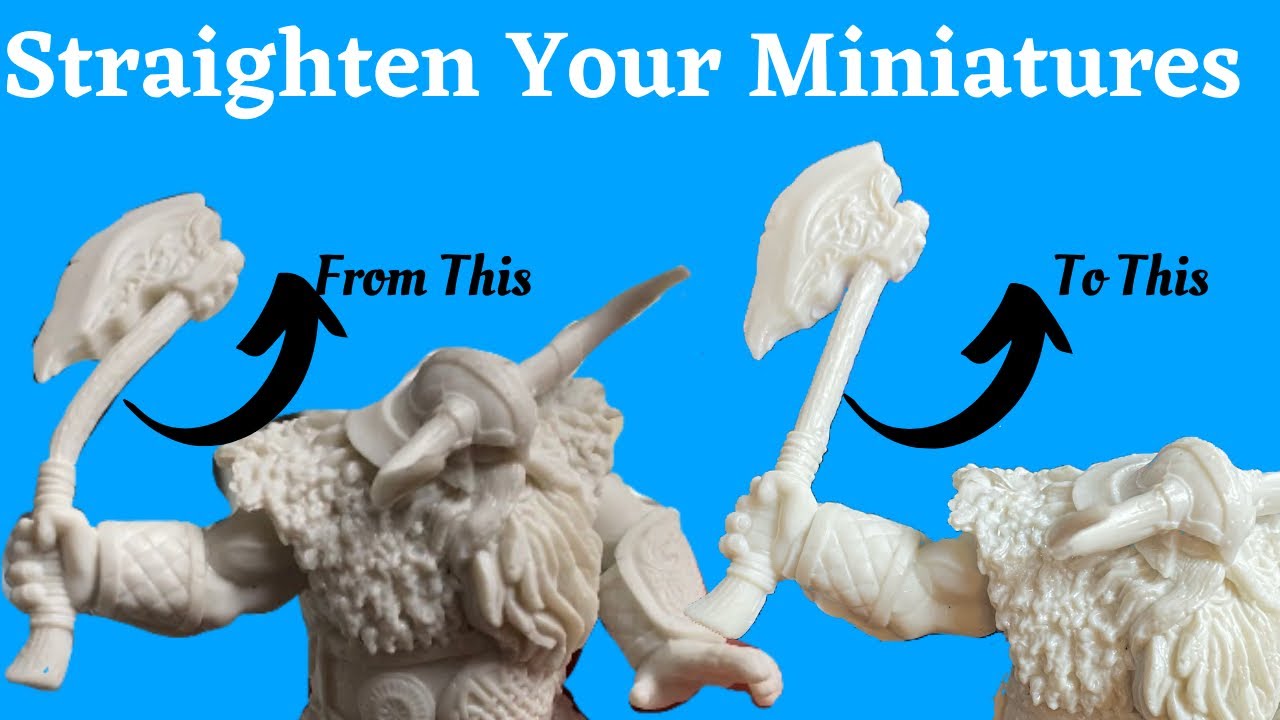 How To Re Shape Bent Miniatures | Repose Reaper Miniatures Weapons | Miniatures | How To Straighten