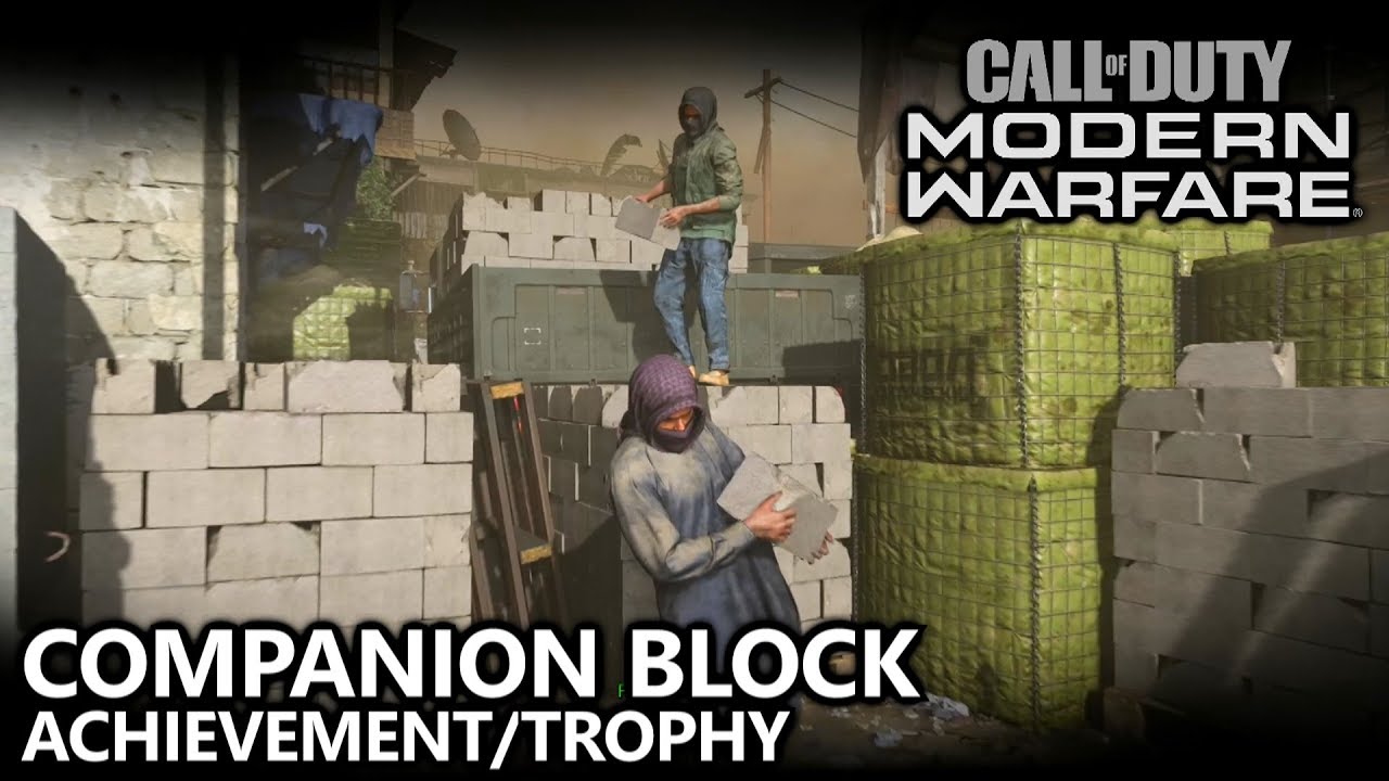 Call of Duty Modern Warfare - Companion Block Achievement/Trophy - Bring Cinder Block to End