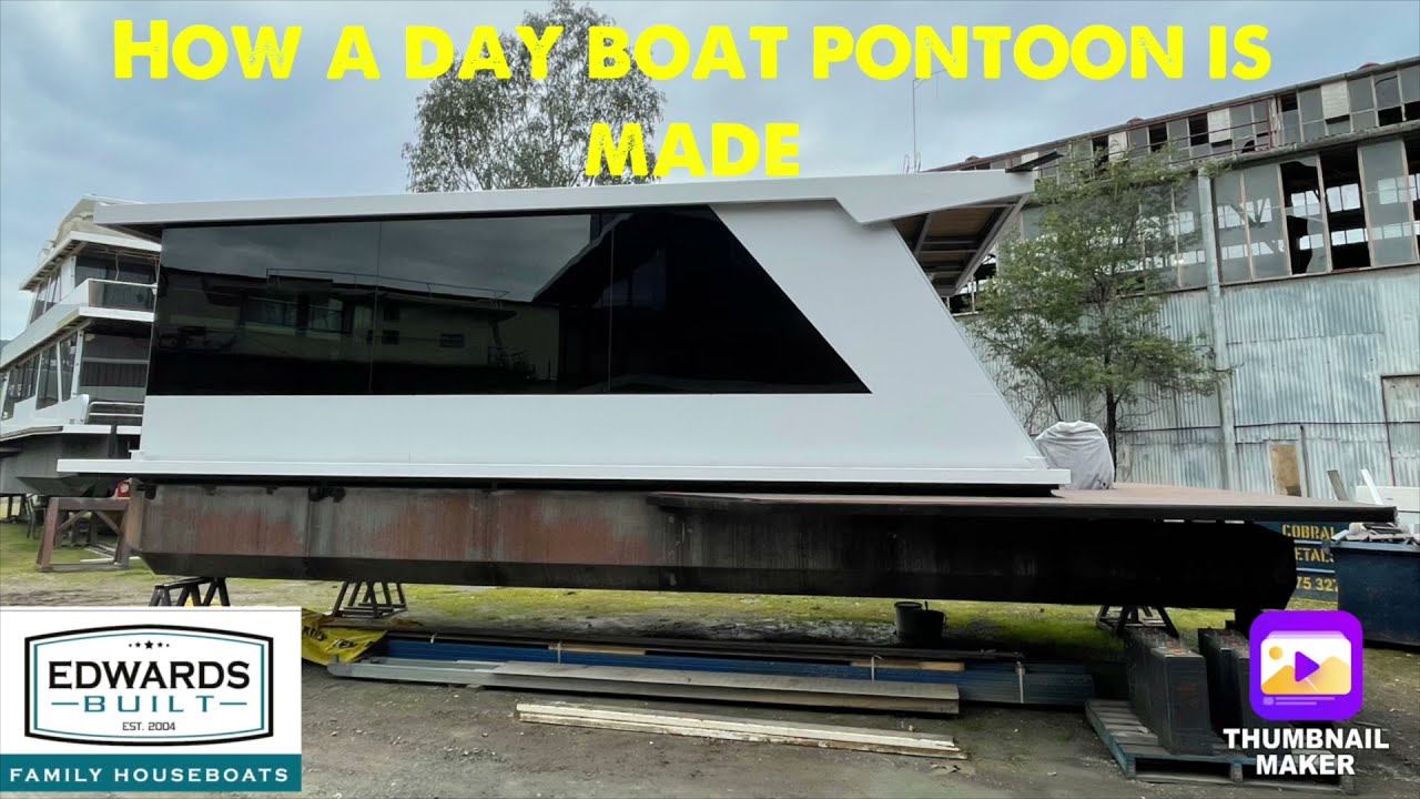 How a day boat pontoon is made: Edwards Built Family Houseboats