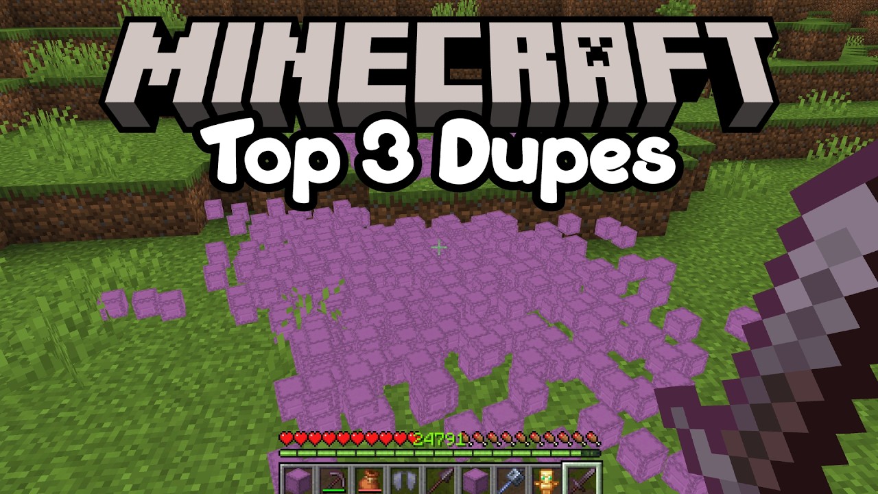 ТОП-3 багов на дублирование любых предметов в Minecraft! Миры, серверы, обычные миры. Для всех ус...