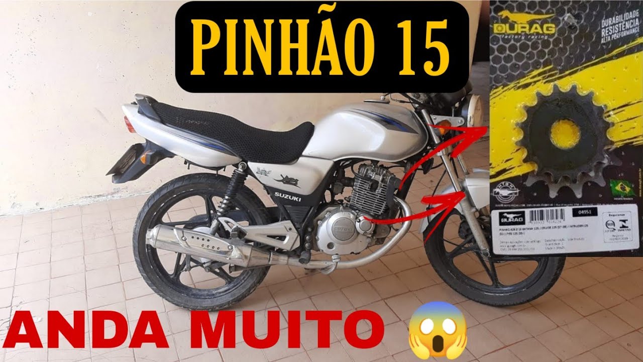 PINHÃO 15 NA SUZUKI YES 125, VALE A PENA?