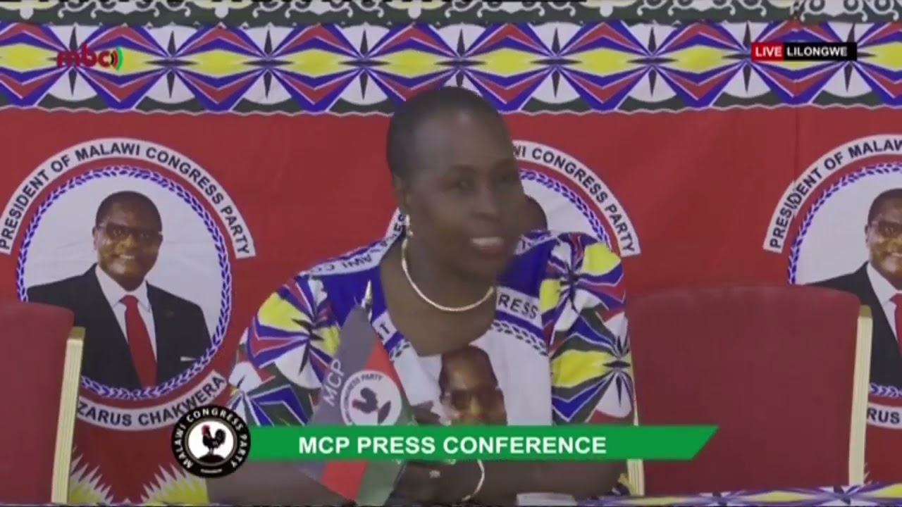 MALAWI CONGRESS PARTY PRESS CONFERENCE  WITH JESSIE KABWIRA🤔🤗