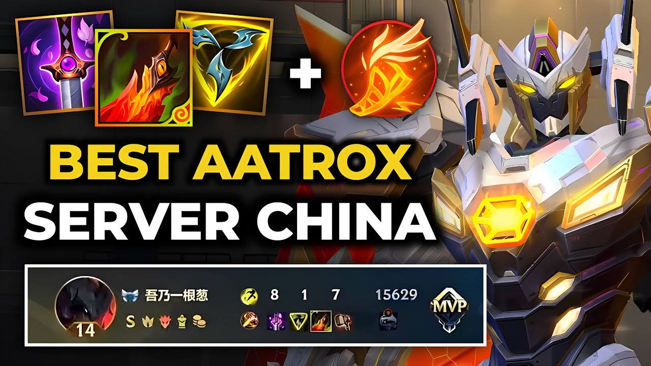 Aatrox Jungle Wild Rift China - Build Runes Guide Patch 6.3g - Gameplay Aatrox Season 19