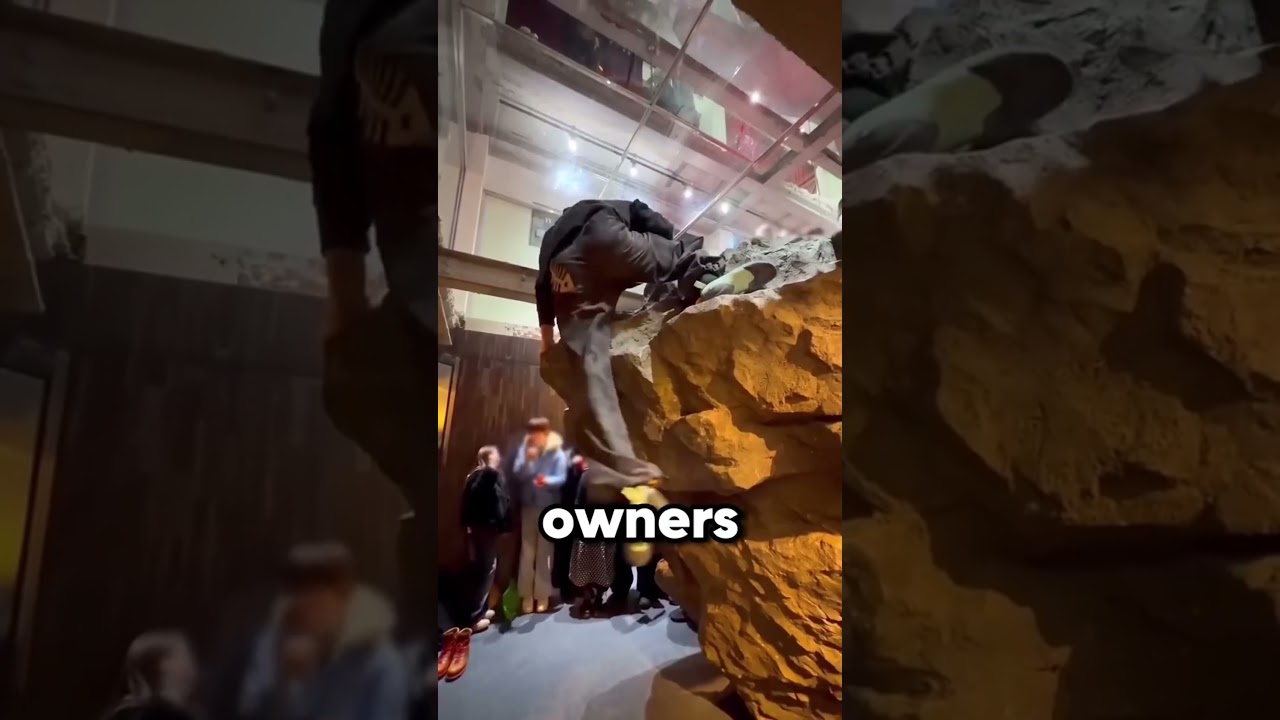 This Store Makes You Climb a Boulder To Shop There 🧗