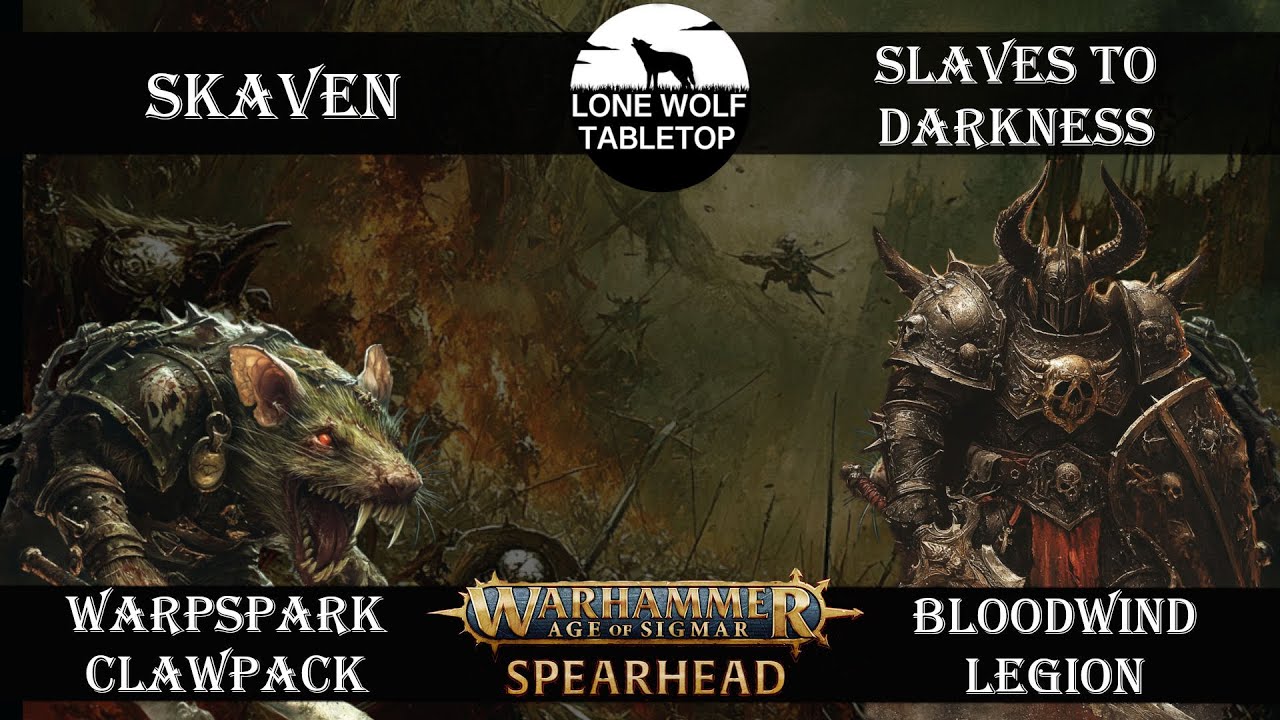 Let's Play: AoS Spearhead - SKAVEN vs SLAVES TO DARKNESS [GER/DE]