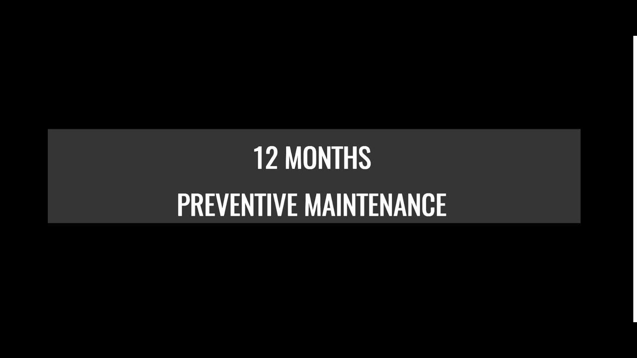 12 Month Preventive Maintenance on the Hot Rocks