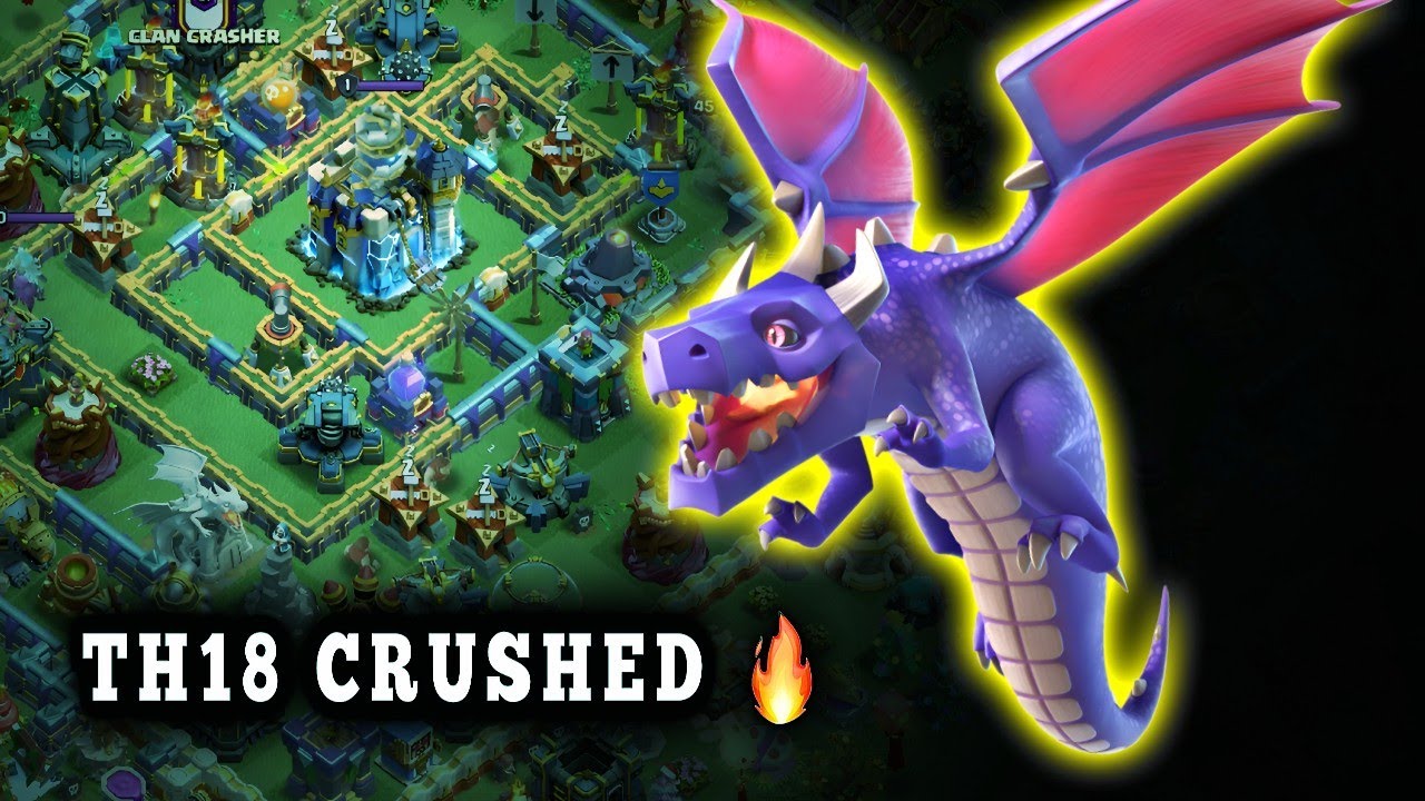 Dragon Air Spam is META at TH18 🔥 Clash of clans | coc  @ClashOfClans 
