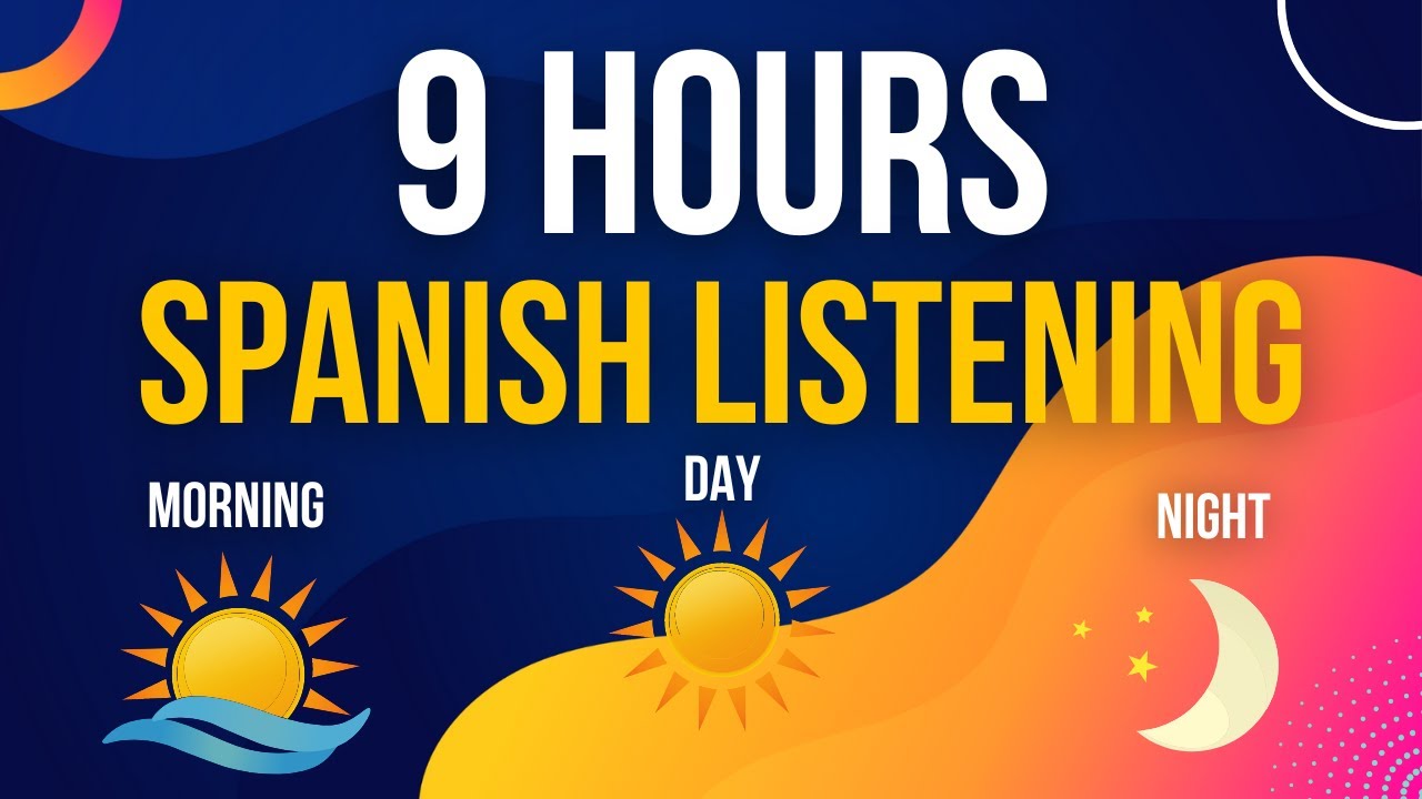 9 HOUR OF SPANISH LISTENING PRACTICE ||| Learn SPANISH any time ||| Real Spanish Conversation