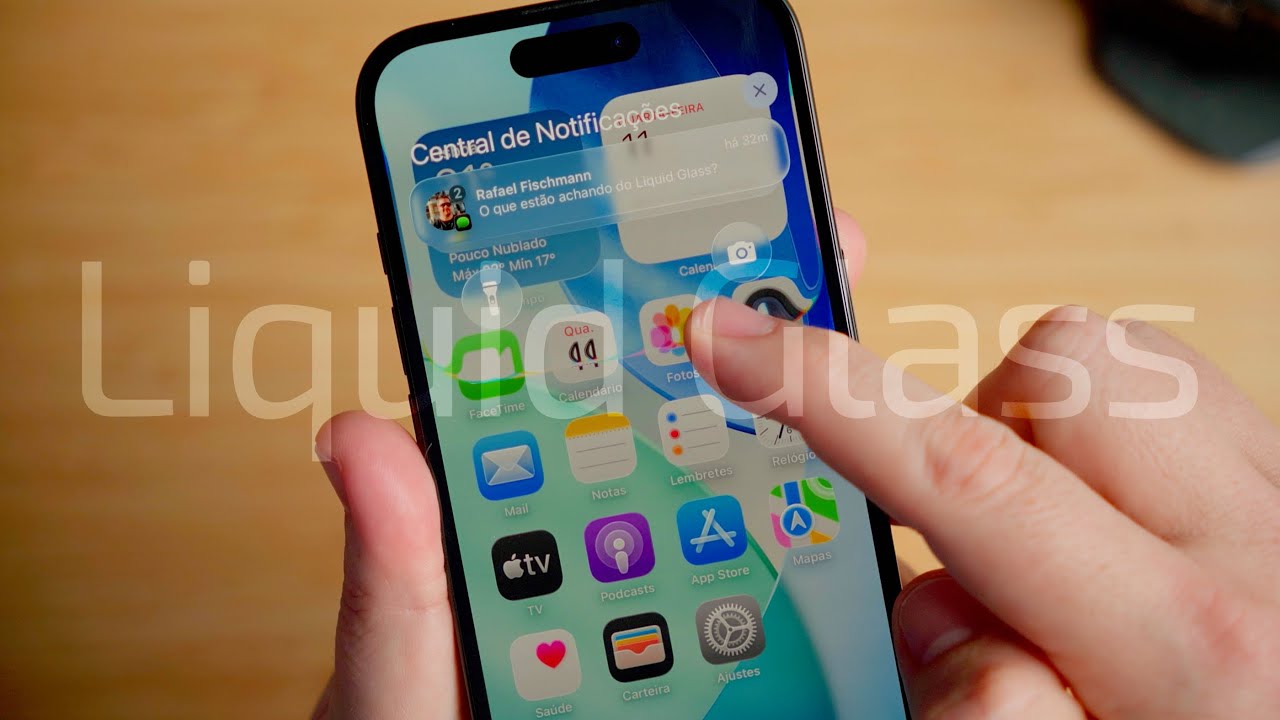 Liquid Glass, a nova interface do iOS 26, macOS Tahoe 26, watchOS 26, etc.!