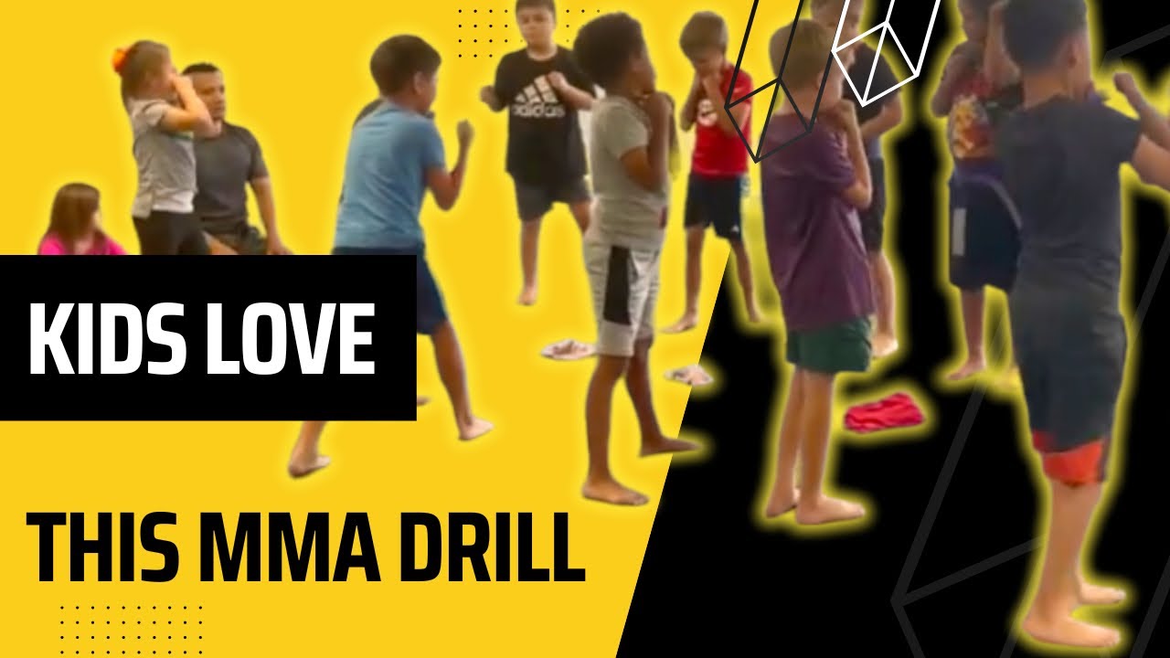 This is a GREAT drill for your KIDS martial arts classes! #kidsmartialarts #kidsmma