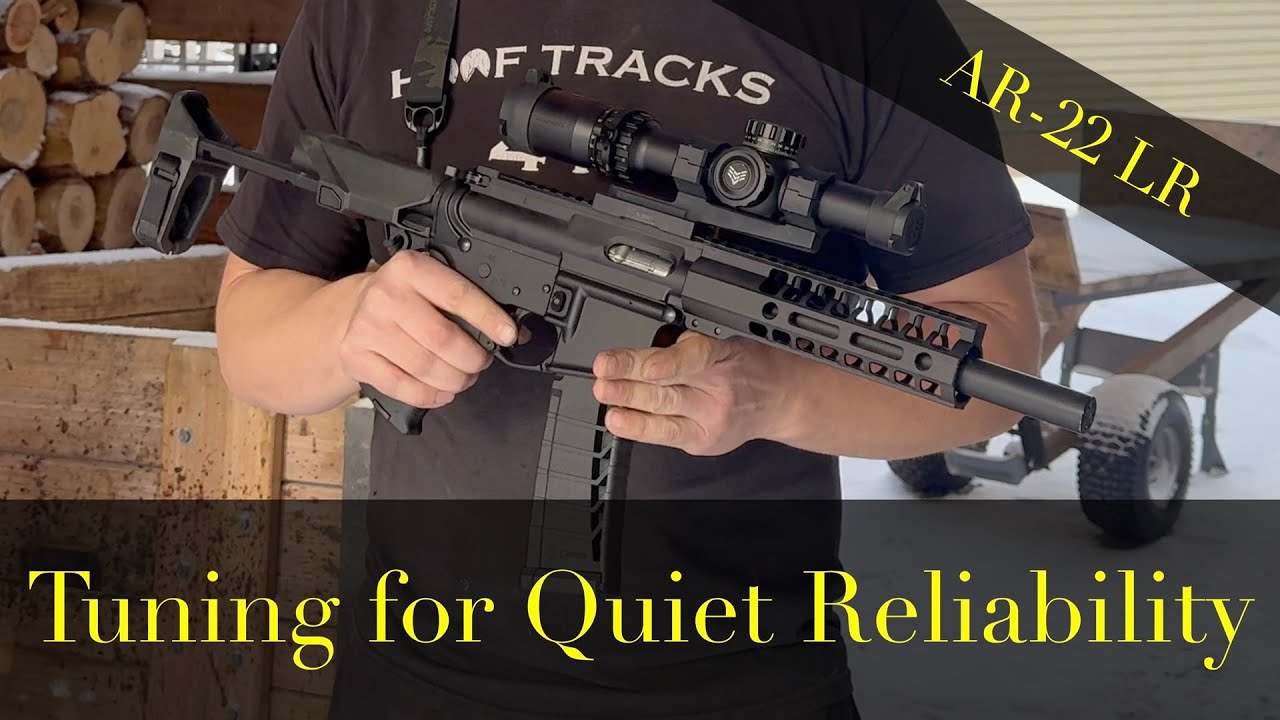Настройка пистолета AR-22 с глушителем (CMMG/RTB/Bore Buddy)