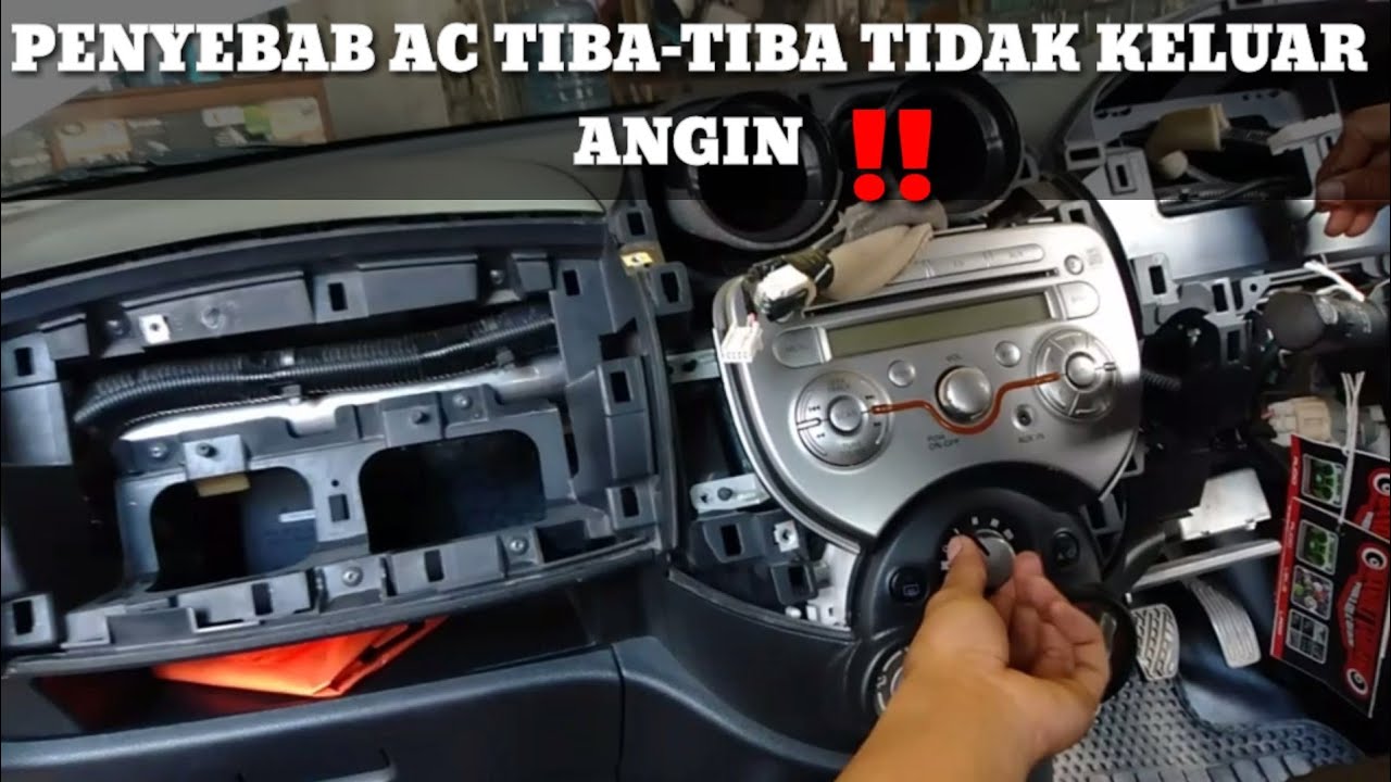 Penyebab kadang-kadang Ac keluar angin kadang tidak!!NISSAN MARCH